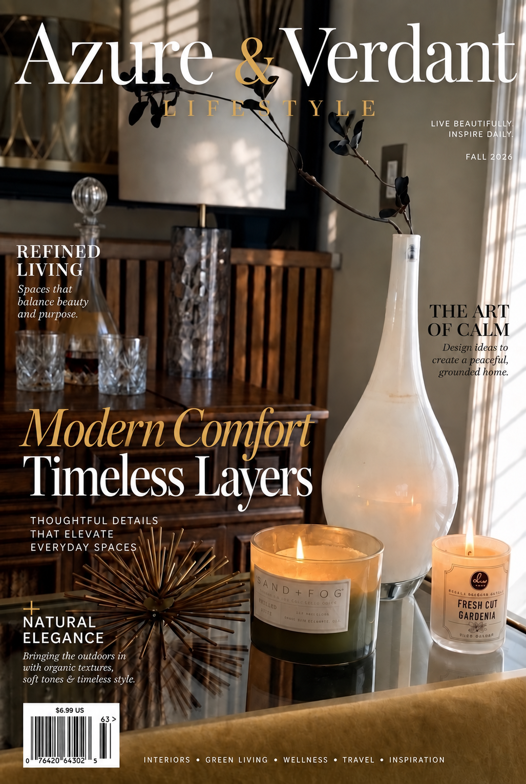 Cover of the Fall 2026 Modern Comfort, Timeless Layers e-Zine